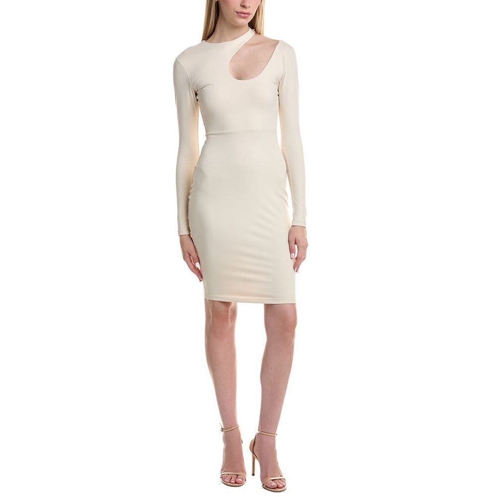 Susana Monaco Extreme Cutout Mini Dress‎ Beige Size Medium
